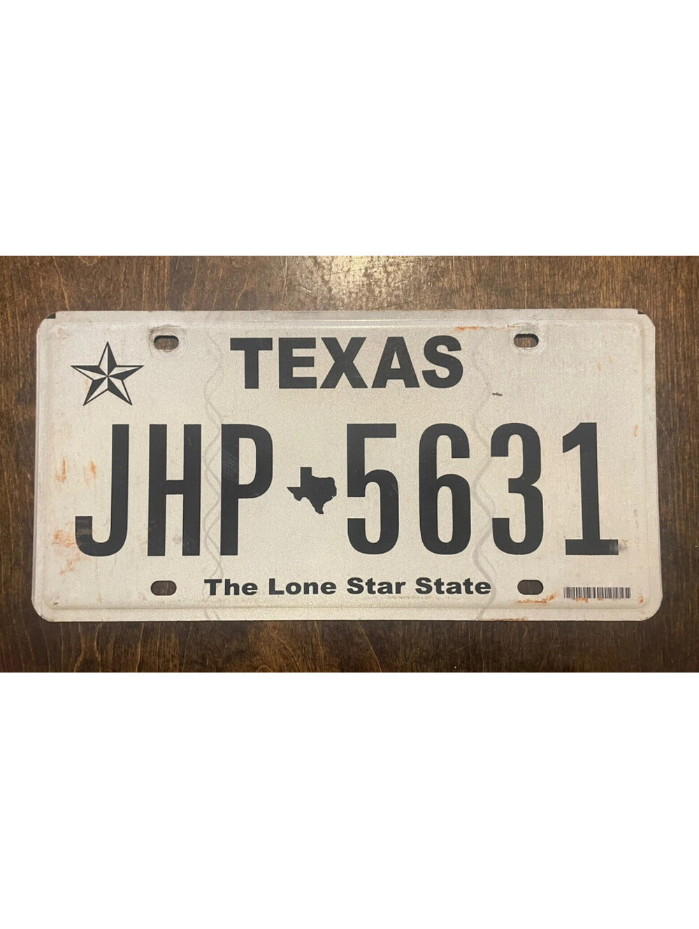 Texas License Plate TX State USA American Vintage Lonestar State JHP 5631